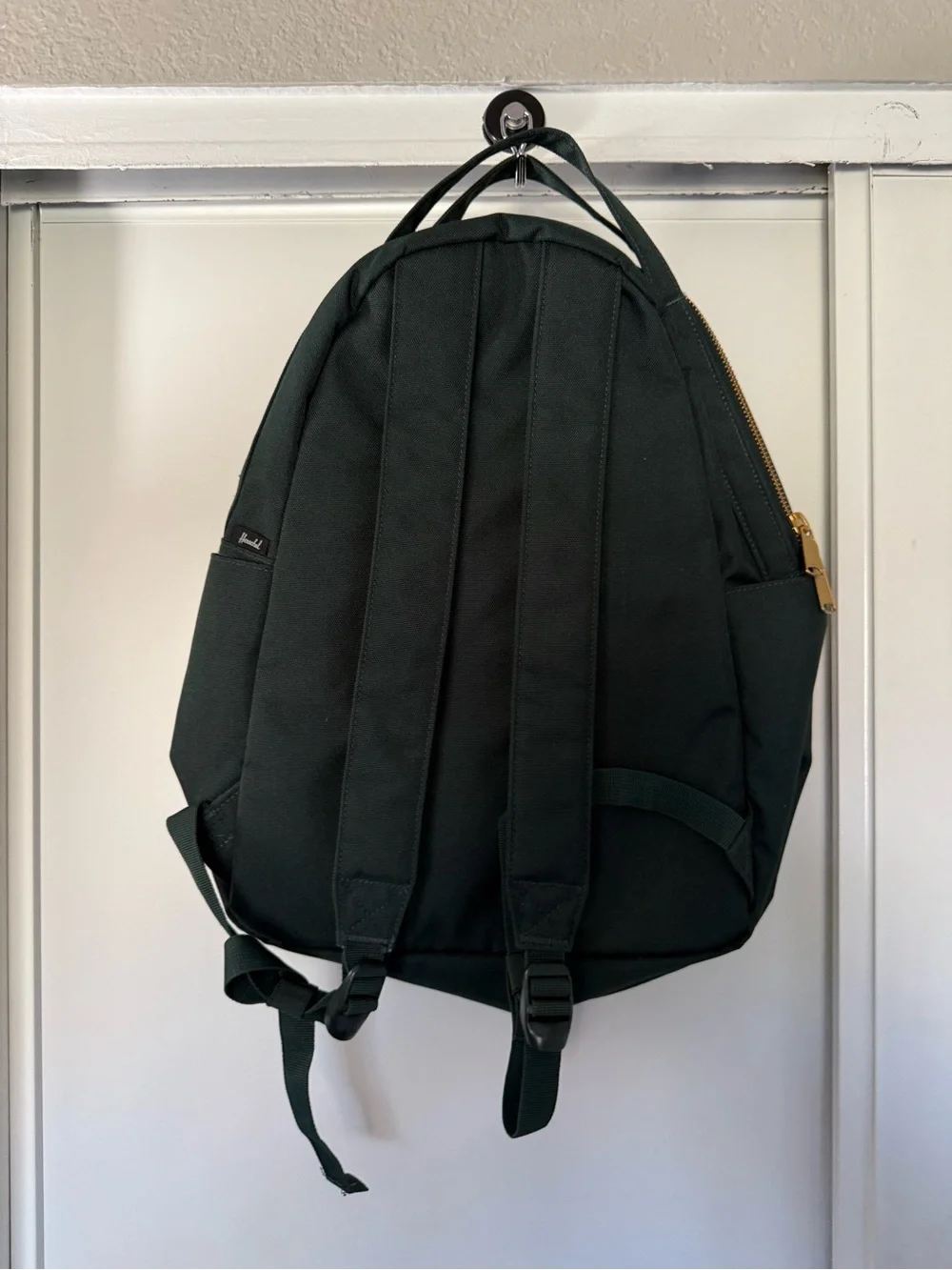 Herschel Supply Co Dark Green Backpack Gold Zippers